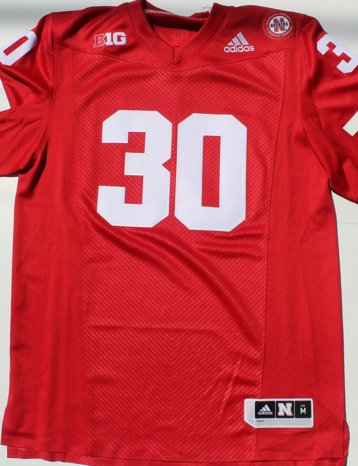 Mike Rozier Signed Nebraska Cornhuskers Adidas M Jersey w/Beckett COA BB97808