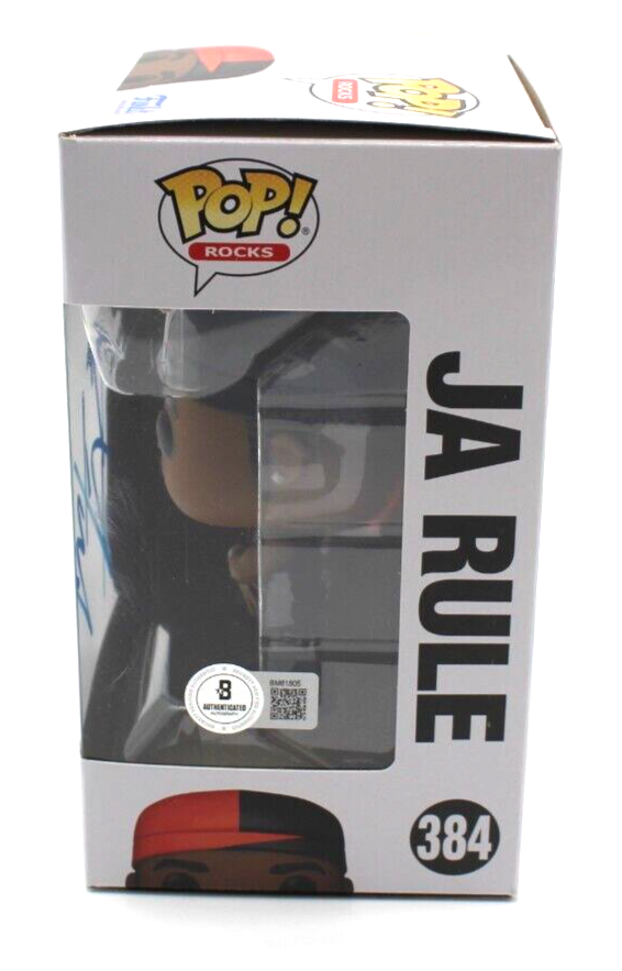 Ja Rule Signed Funko Pop 384 Rocks Icon Live w/Beckett COA BM61805 Window Swap