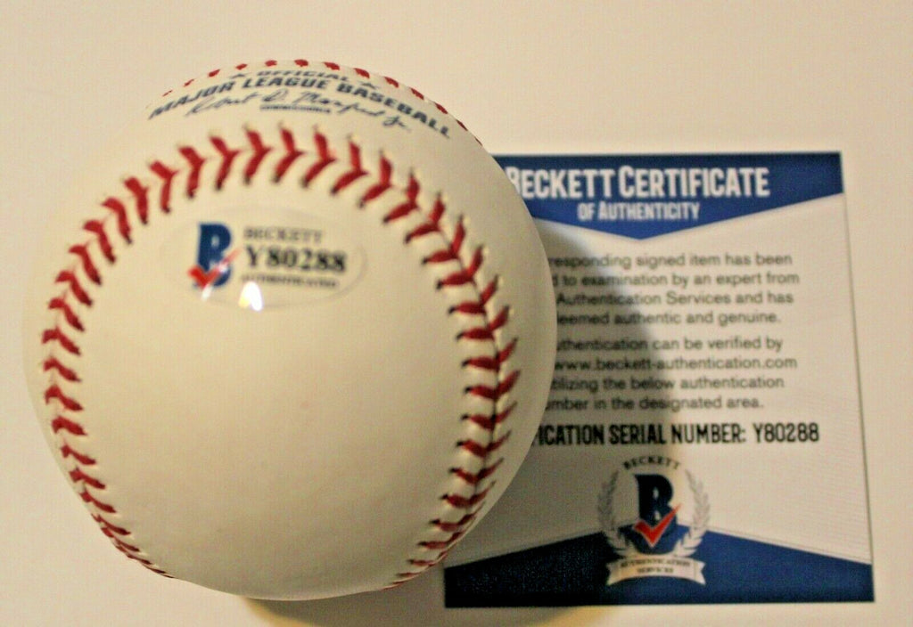 Jim Palmer Signed Official Hall of Fame Baseball w/Beckett COA Y80288 Orioles