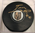 Tomas Nosek Signed 2017-18 Vegas Golden Knights Autograph Puck w/COA #2