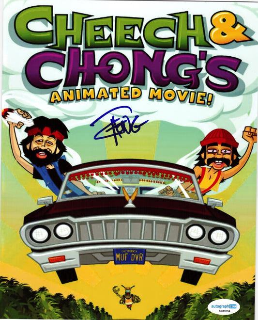Tommy Chong Up In Smoke Cheech & Chong Signed 8x10 Photo w/ACOA SD59794