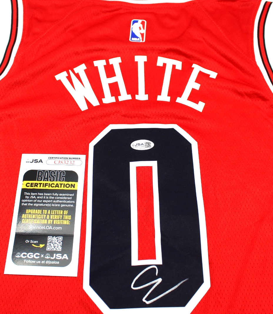 Coby White Signed Chicago Bulls Brand New Red XL Jersey W/JSA COA CJ83232