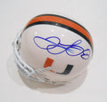 Clinton Portis Signed Miami Hurricanes Mini Helmet w/COA Redskins Broncos #1
