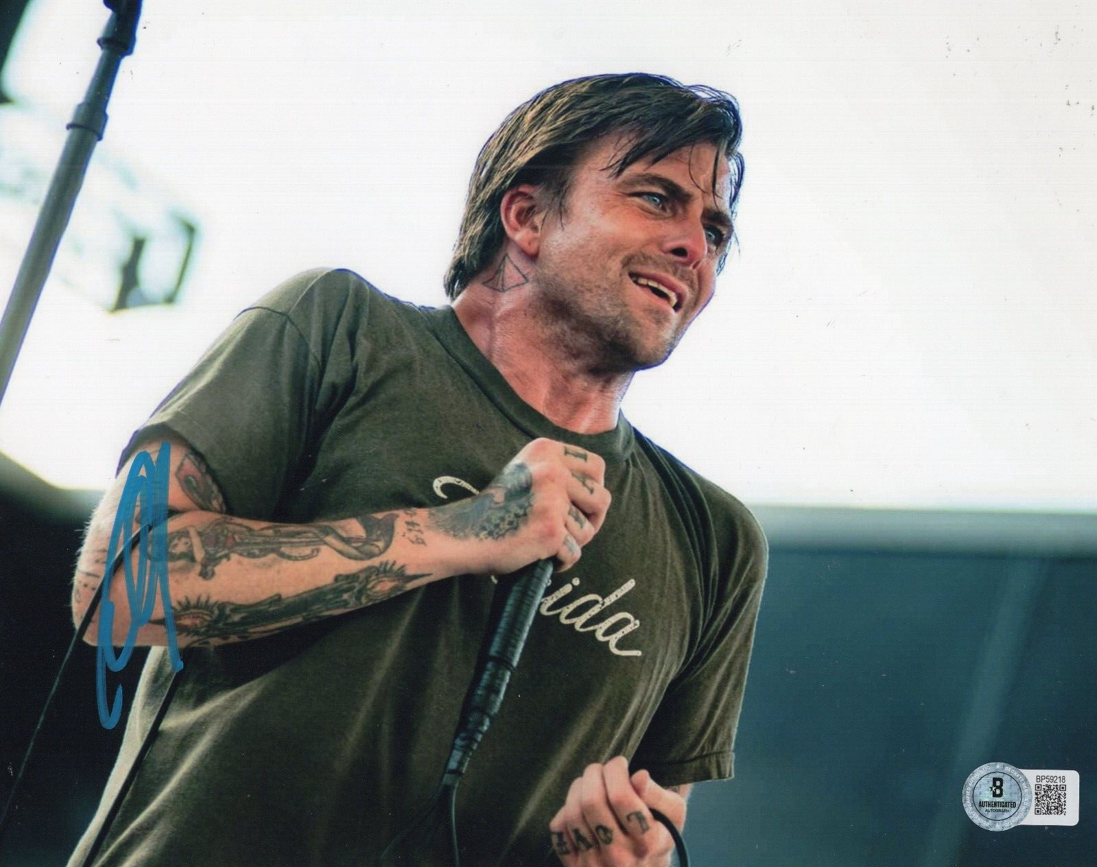 Anthony Green Signed LS Dunes Alternative Rock 8x10 Photo w/Beckett COA BP59218