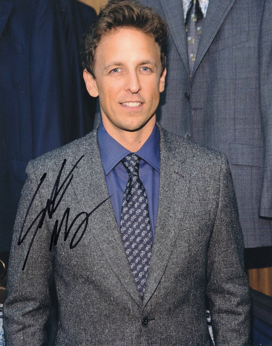 Seth Meyers Signed 8x10 Photo w/COA Late Night With Seth Meyers #2  
