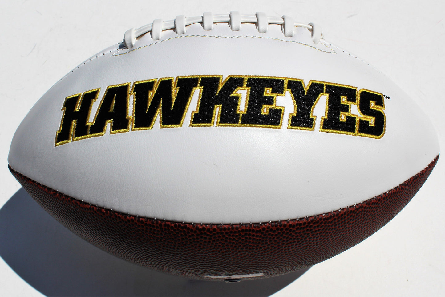 Toren Young Signed Iowa Hawkeyes Logo Football w/COA C