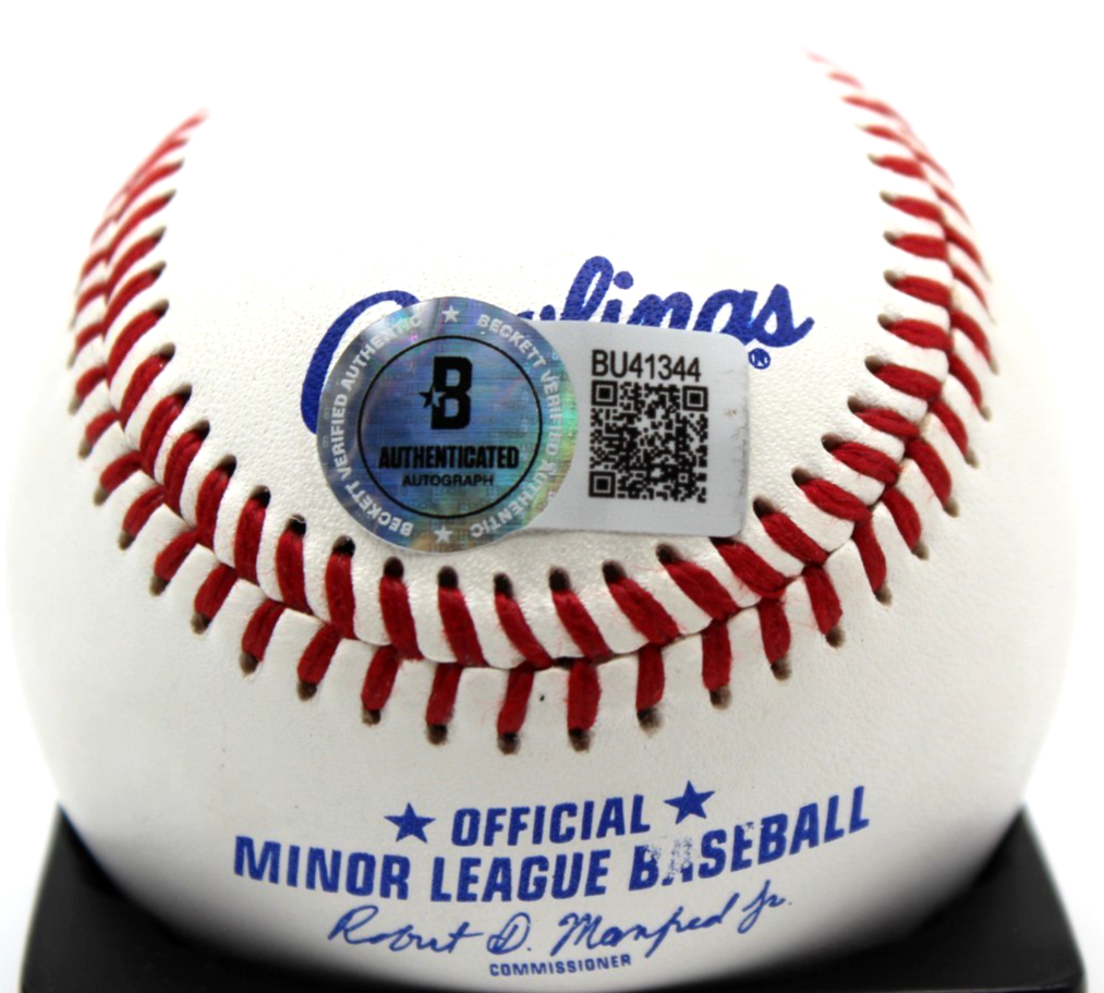 Charlie Sheen Signed Minor League Baseball Major League w/Beckett COA BU41344