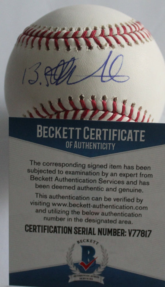 Blake Rutherford White Sox Signed Official Major Baseball W/Beckett COA V77817