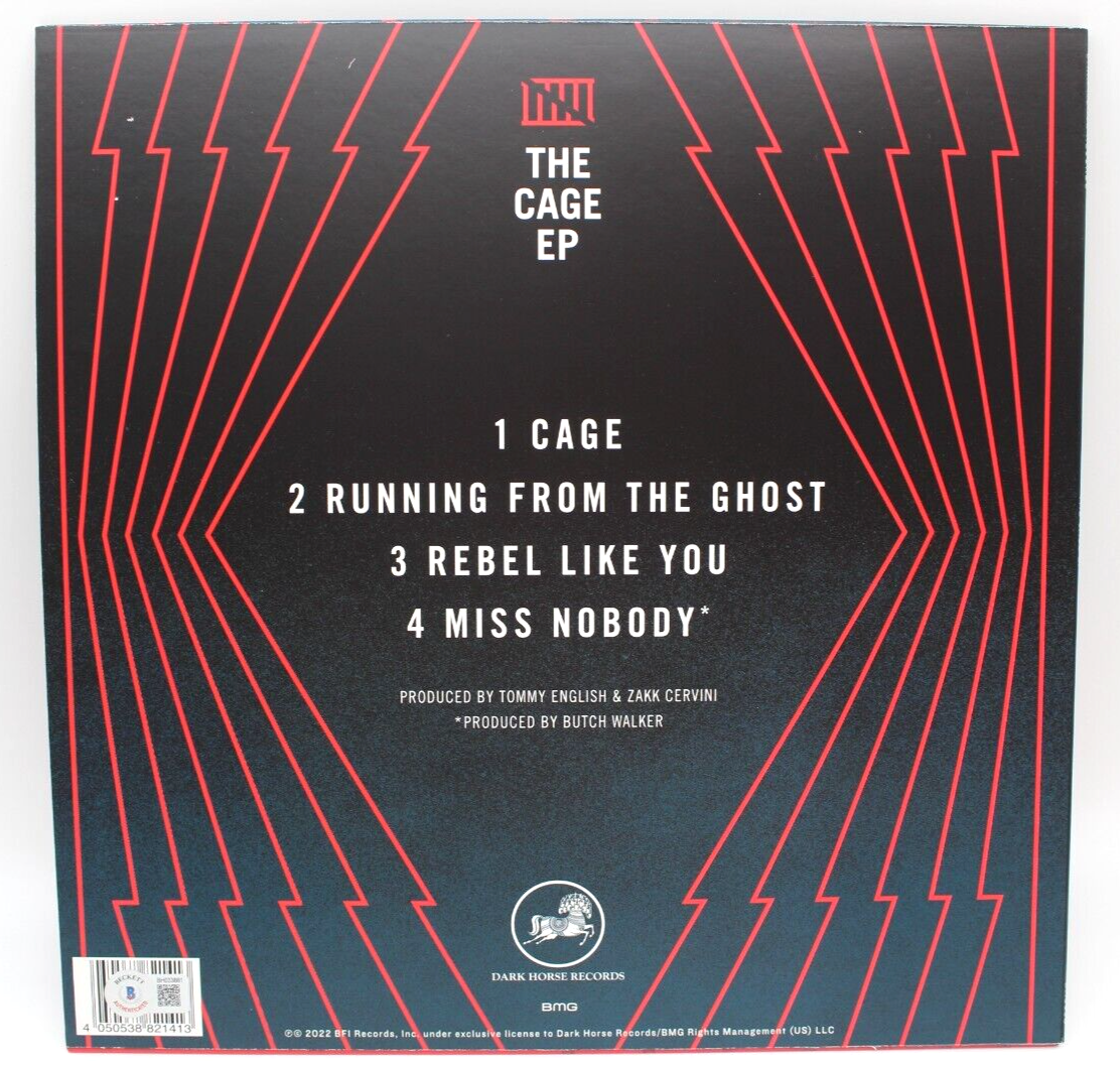 Billy Idol Signed The Cage EP New Vinyl Record Album W/Beckett BAS COA BH033881