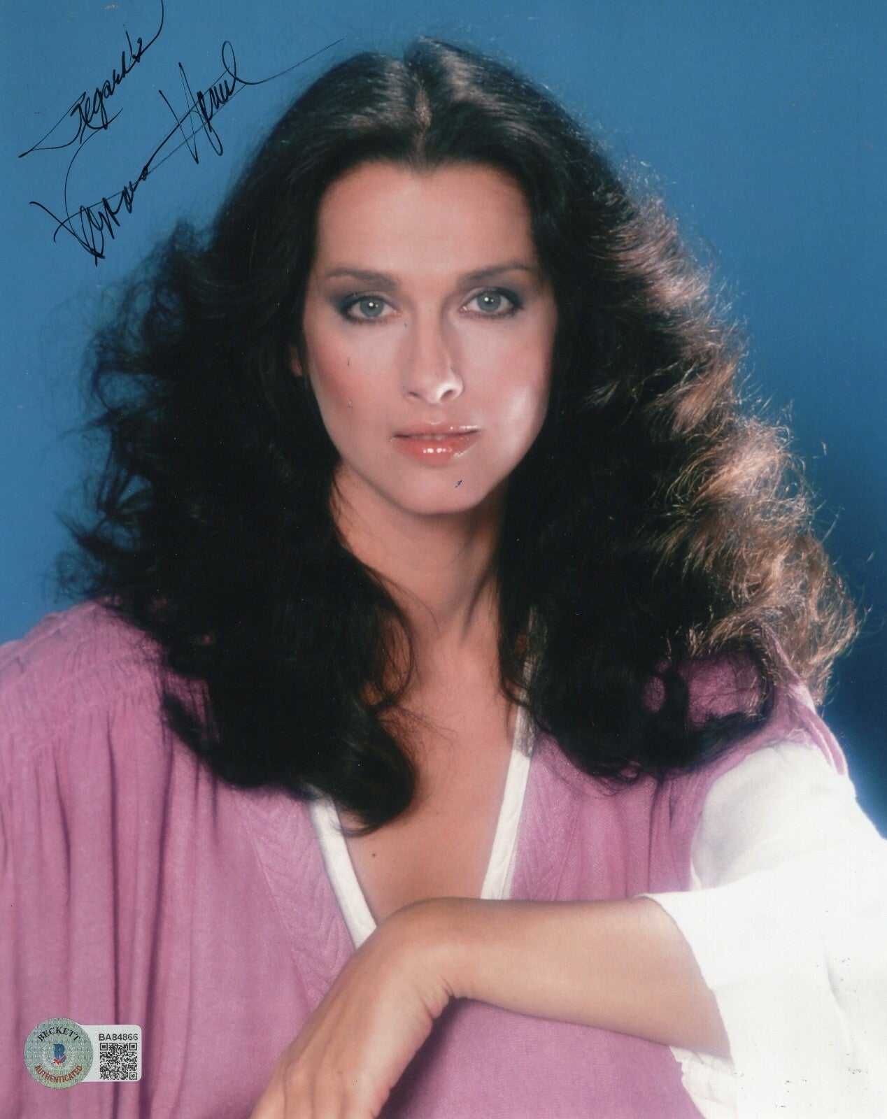 Veronica Hamel Signed Hill Street Blues Joyce 8x10 Photo w/Beckett COA BA84866