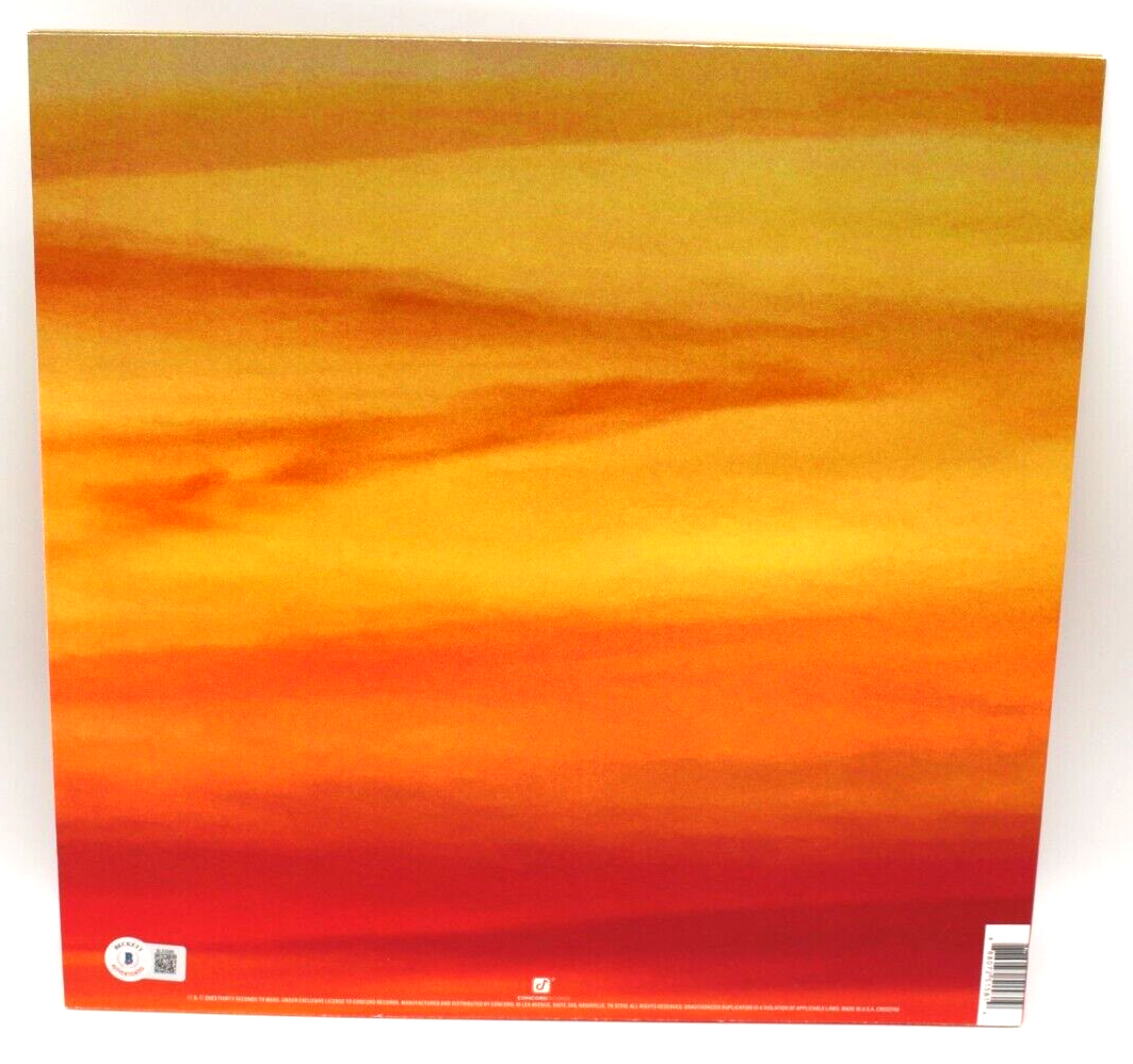 30 SECONDS TO MARS Jared Shannon Leto Signed Vinyl LP BAS Beckett COA BL52585