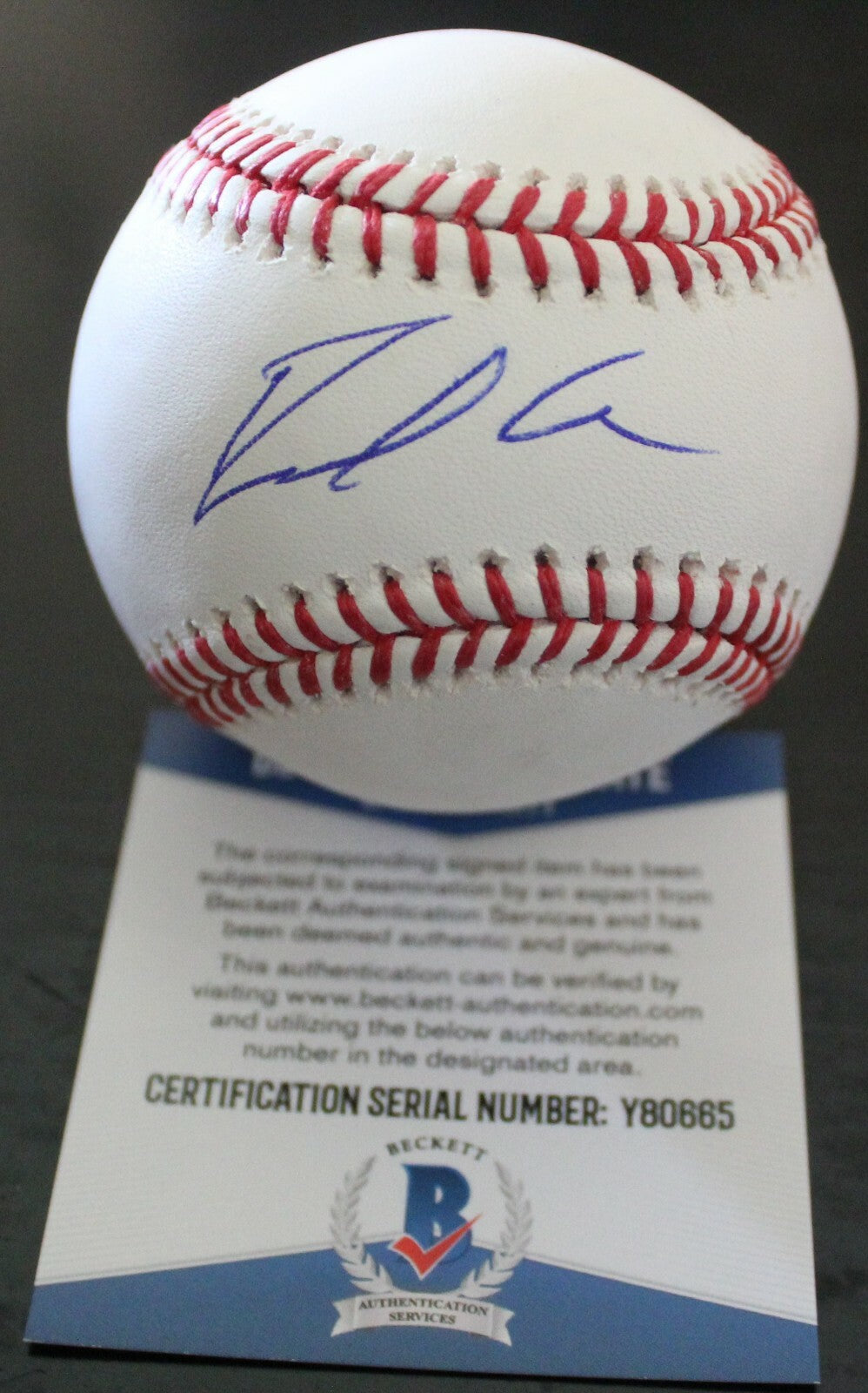 Ronaldo Hernandez Tampa Rays Signed Major League Baseball w/Beckett COA Y80665