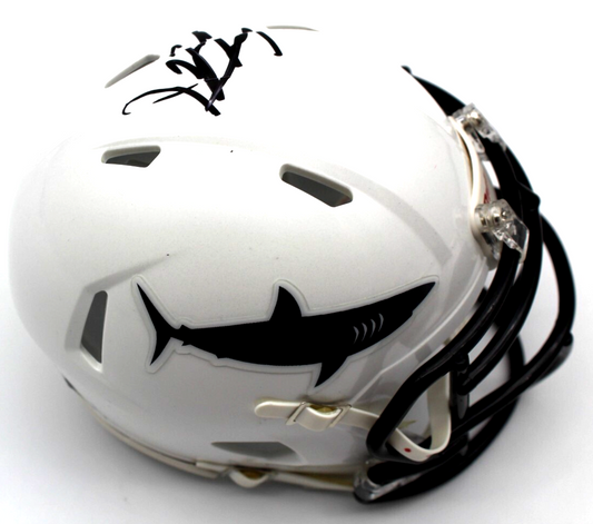 LL Cool J Signed Miami Sharks Washington Mini Football Helmet w/Beckett BP30411