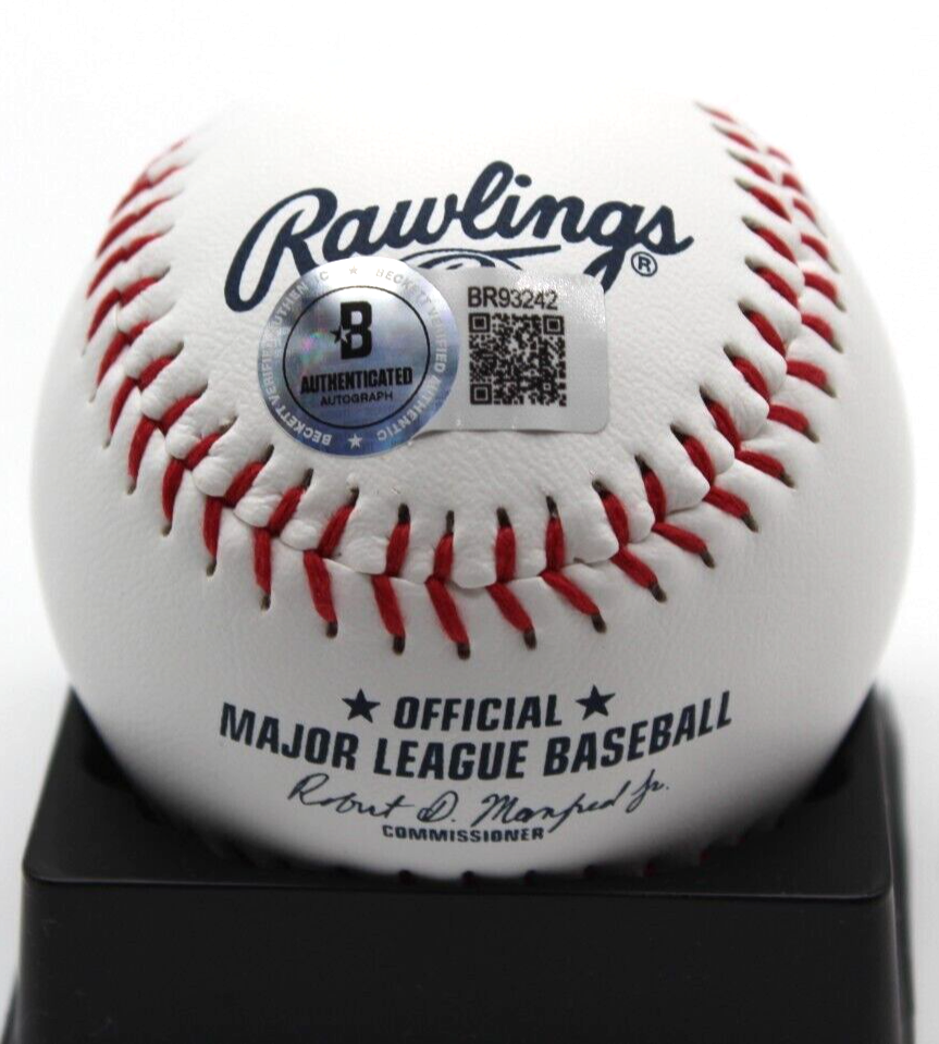 Sean Burke Signed Chicago White Sox Major League Logo Ball w/Beckett BAS BR93242