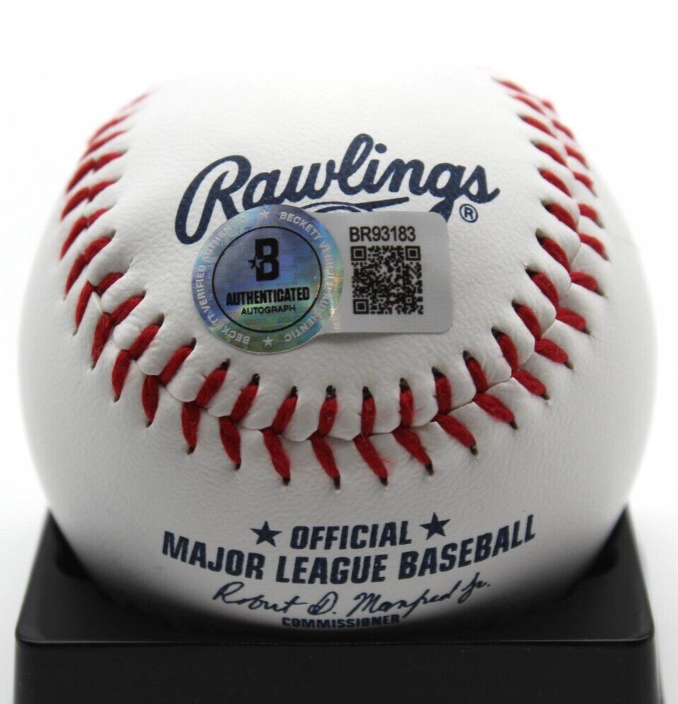 Reed Johnson Signed Chicago Cubs Major League Baseball w/Beckett BR93183