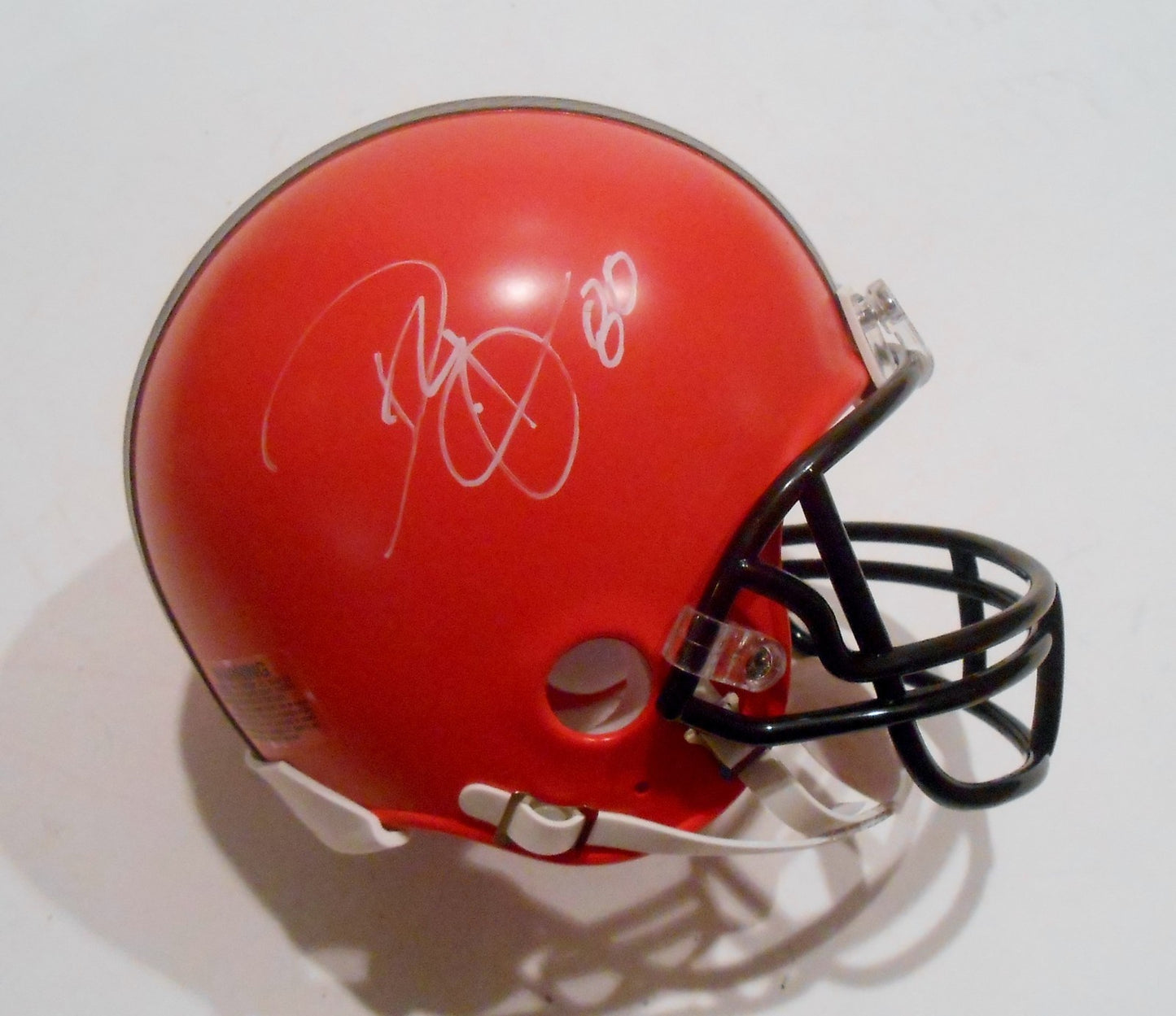 Dwayne Bowe Signed Cleveland Browns Football Mini Helmet w/COA 2015 Style #1