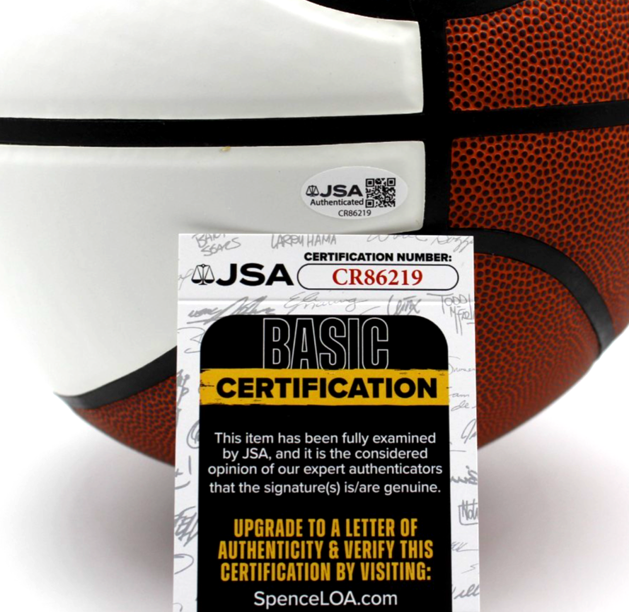Danny Ainge Signed Boston Celtics Logo Basketball w/JSA COA CR86219