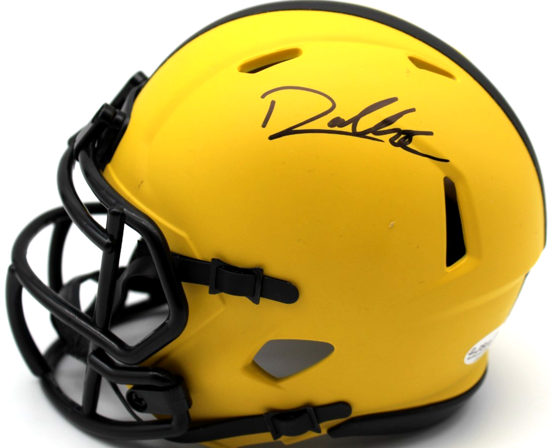 Drew Allar & Germie Bernard Signed Pittsburgh Steelers Mini Helmet w/JSA CR86258