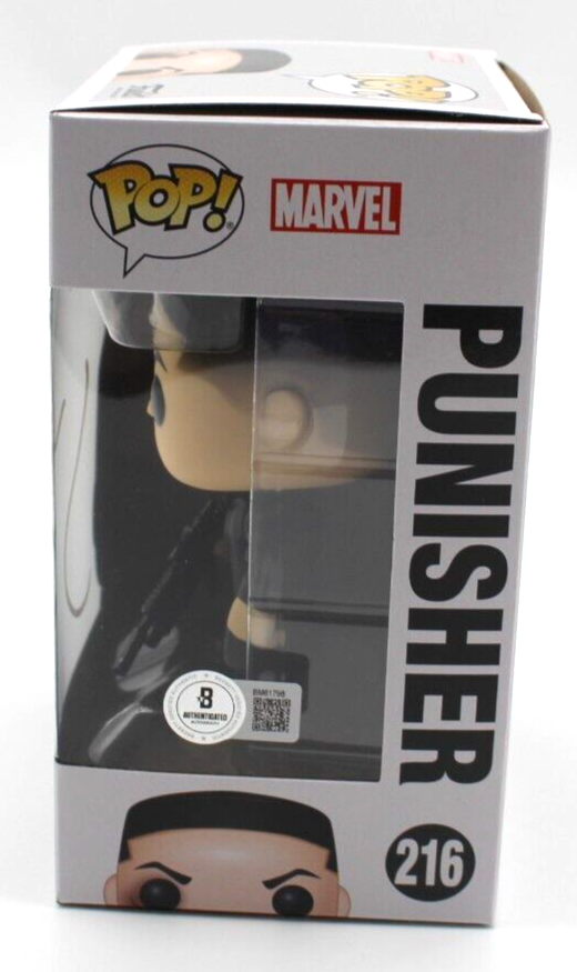 Jon Bernthal Signed Punisher Daredevil Funko Pop 216 w/Beckett COA BM61798