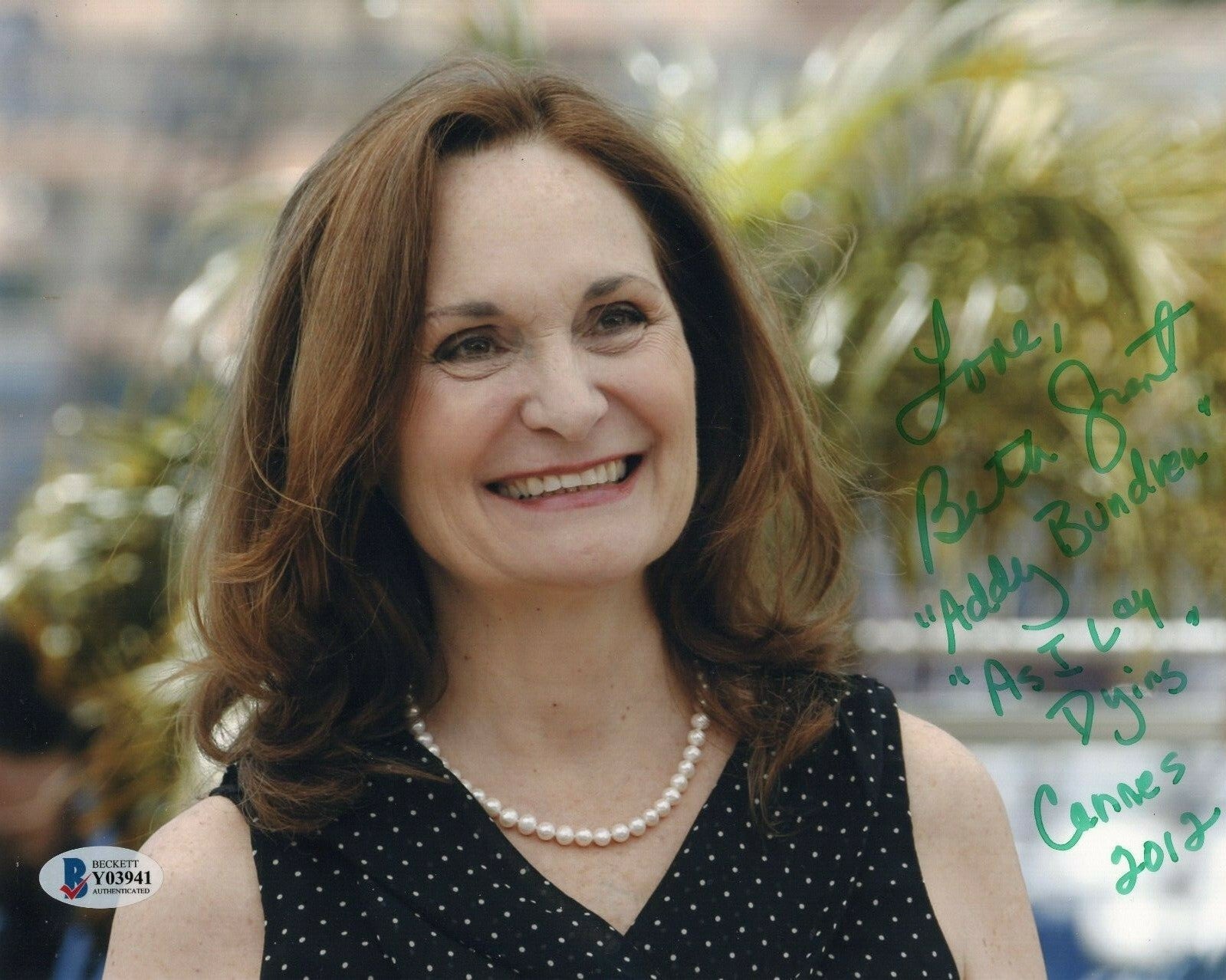 Beth Grant Signed Helen Speed Movie Cannes 8x10 Photo w/Beckett COA Y03941