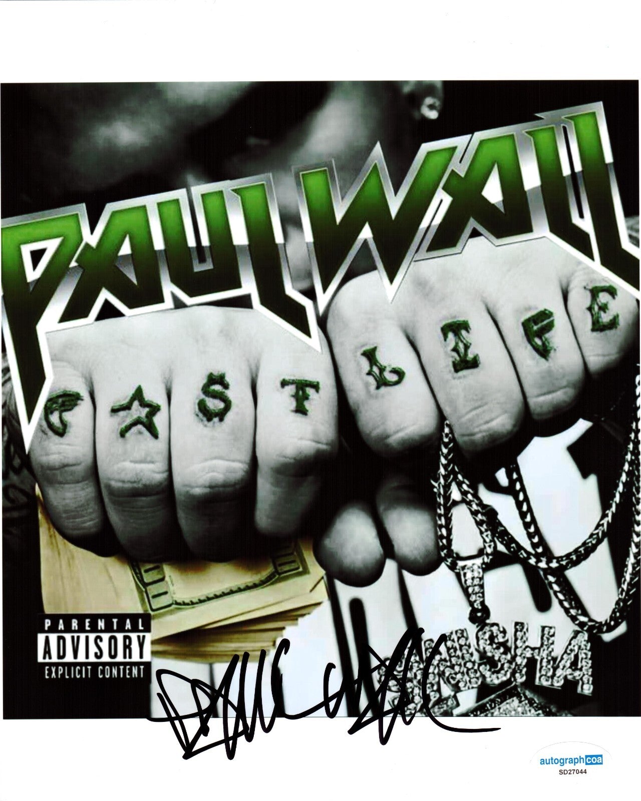 Paul Wall Signed 8x10 Photo Paul Slayton Grillz Hip Hop Rap w/ACOA SD27044