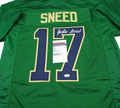 Jaylen Sneed Signed Custom Green Notre Dame Football Jersey w/JSA COA Proof