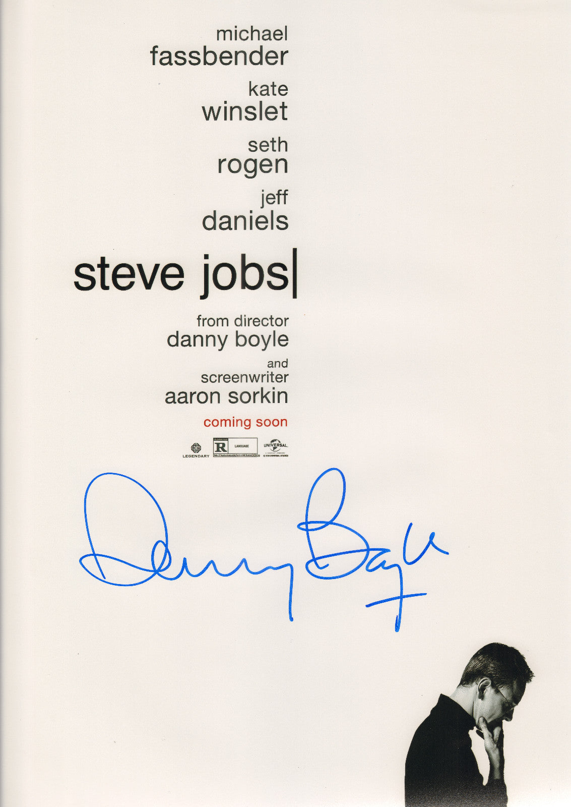 Danny Boyle Signed 12x18 Poster Photo w/COA Authentic Steve Jobs