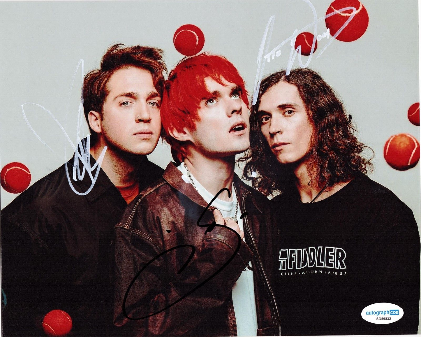 Waterparks Group Signed 8x10 Photo w/ACOA SD59832 Otto Wood Awsten Knight Geoff