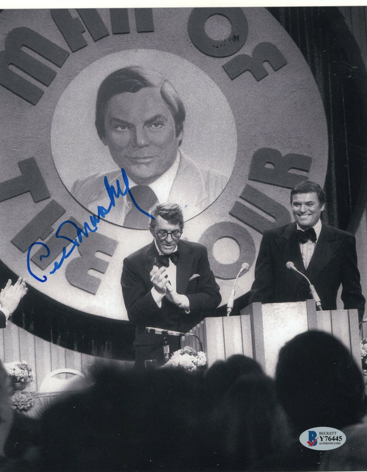 Peter Marshall The Hollywood Squares Signed 8x10 Photo w/Beckett COA Y76445