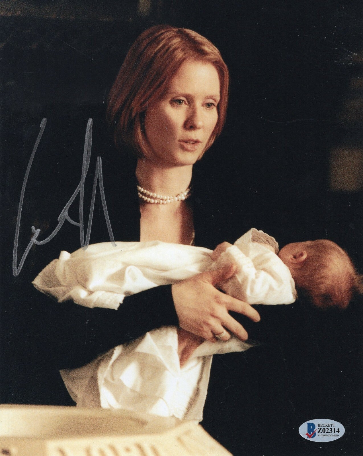 Cynthia Nixon Signed Sex And The City Miranda 8x10 Photo w/Beckett COA Z02314