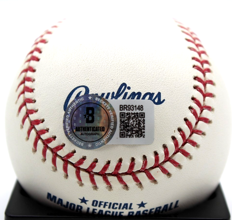 Don Mattingly Signed Dodgers 50th Anniversary Baseball w/Beckett COA BAS BR93148