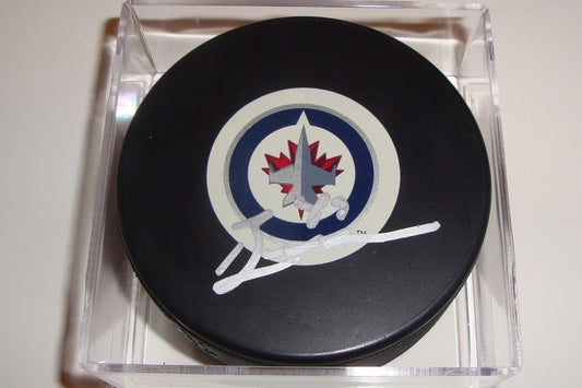 Ben Maxwell Signed Puck w/COA Winnipeg Jets Autograph Souvenir 2011