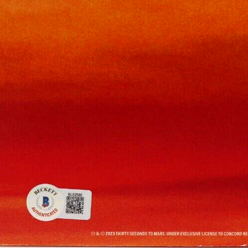 30 SECONDS TO MARS Jared Shannon Leto Signed Vinyl LP BAS Beckett COA BL52585