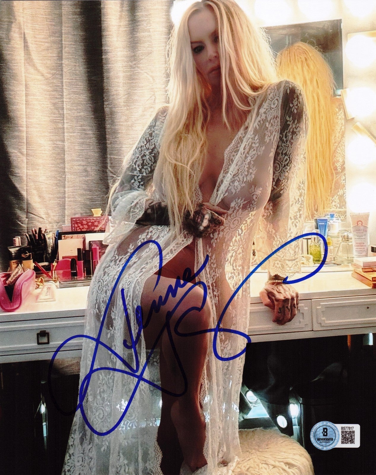 Jenna Jameson Signed Adult Movie Star XXX 8x10 Photo w/Beckett BAS COA BS77817
