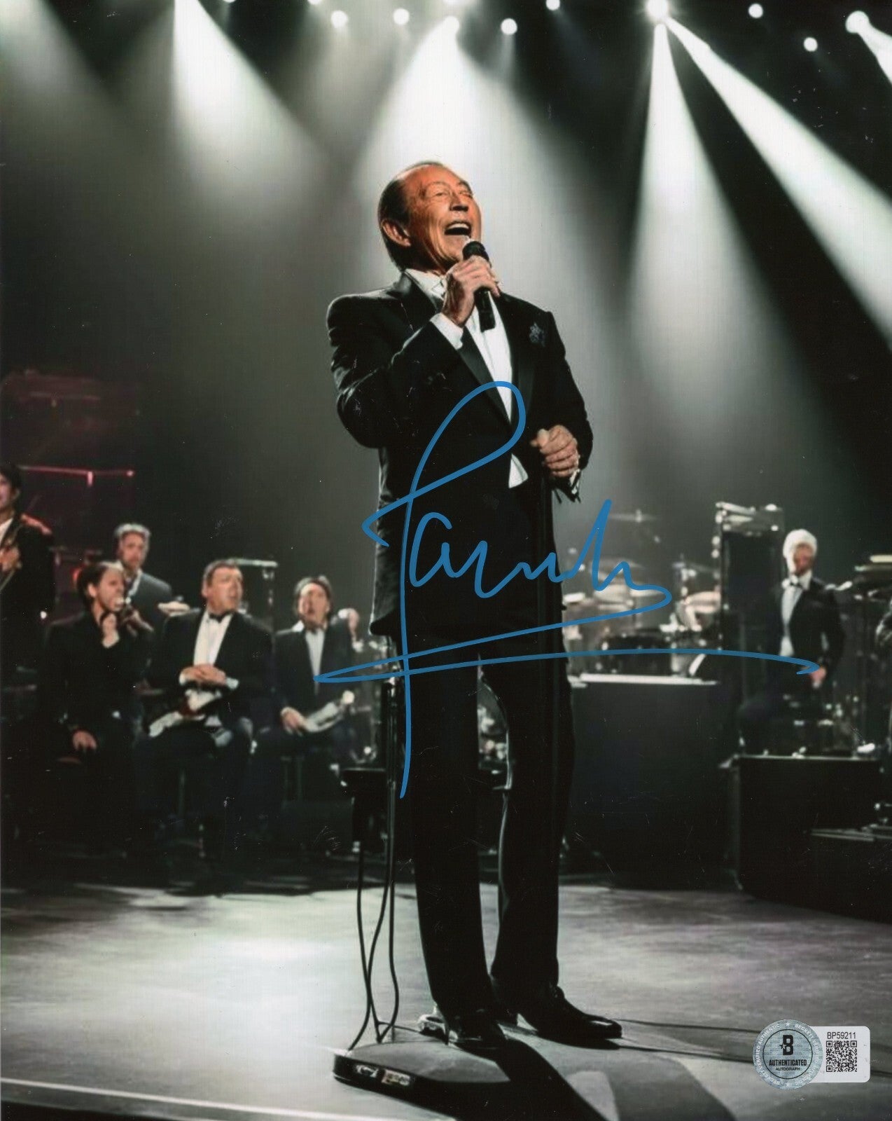 Paul Anka Singer Actor Musician Signed 8x10 Photo w/Beckett COA BP59211