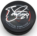 Brock Nelson Signed Islanders Stadium Series Game Puck w/Beckett COA BR32505