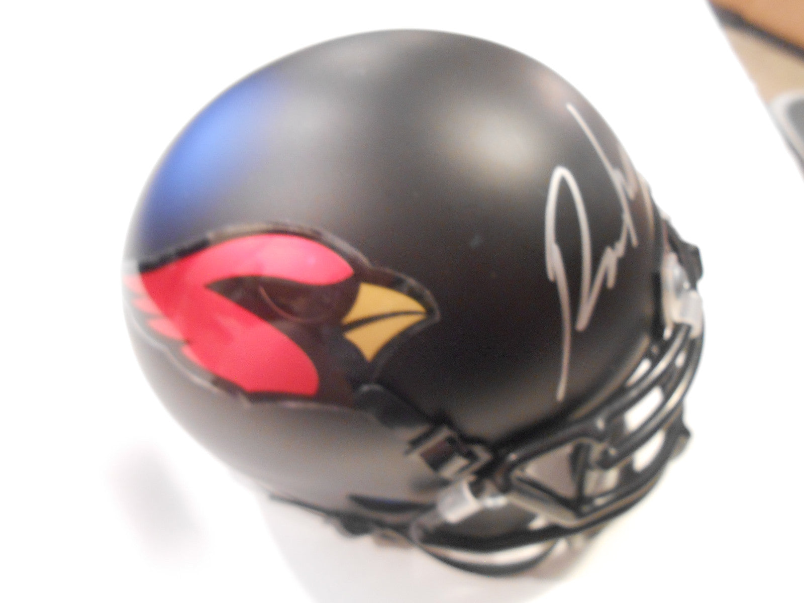 Robert Nkemdiche Signed Cardinals Custom Chrome Mini Helmet w/JSA COA SD19253