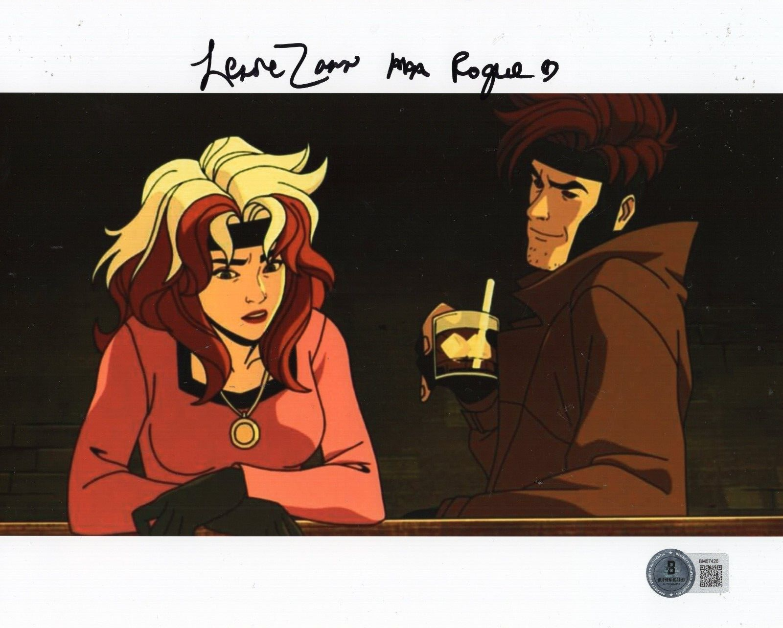 Lenore Zann X-Men Animated Rogue Signed 8x10 Photo w/Beckett COA BM87426