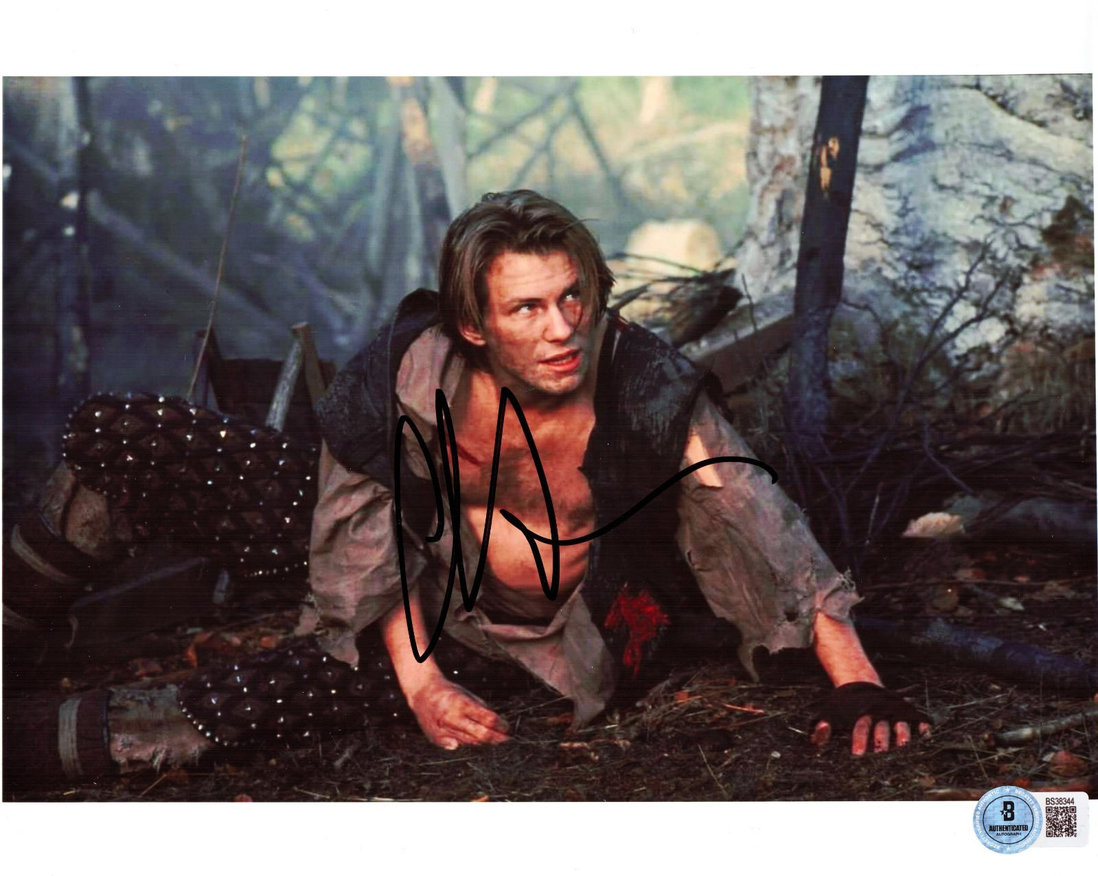Christian Slater Signed Robin Hood Will Scarlet 8x10 Photo W/Beckett COA BS38344