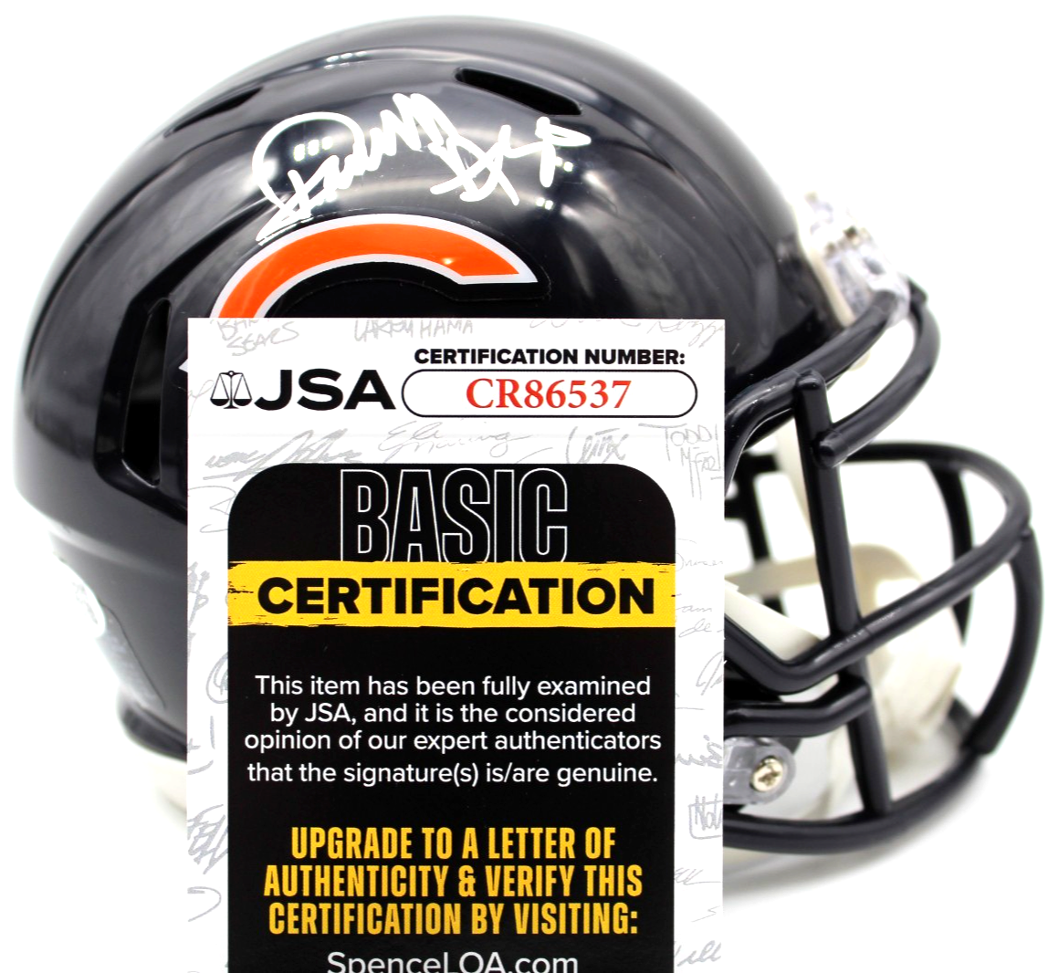 Darnell Wright Chicago Bears Signed Mini Football Helmet w/JSA COA CR86537