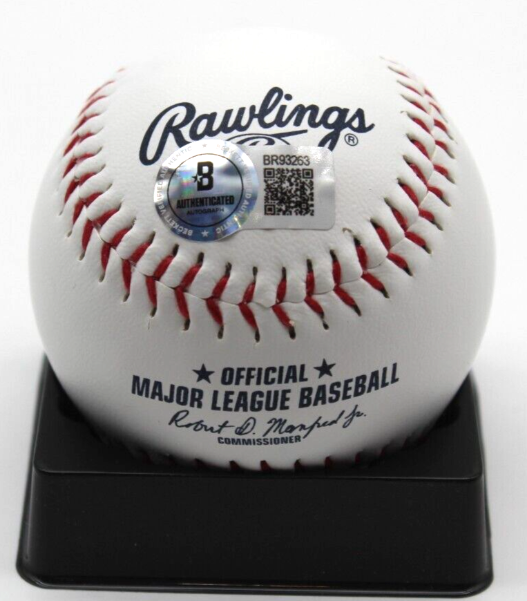 Jordan Wicks Signed Chicago Cubs Major League Logo Ball w/Beckett BAS BR93263