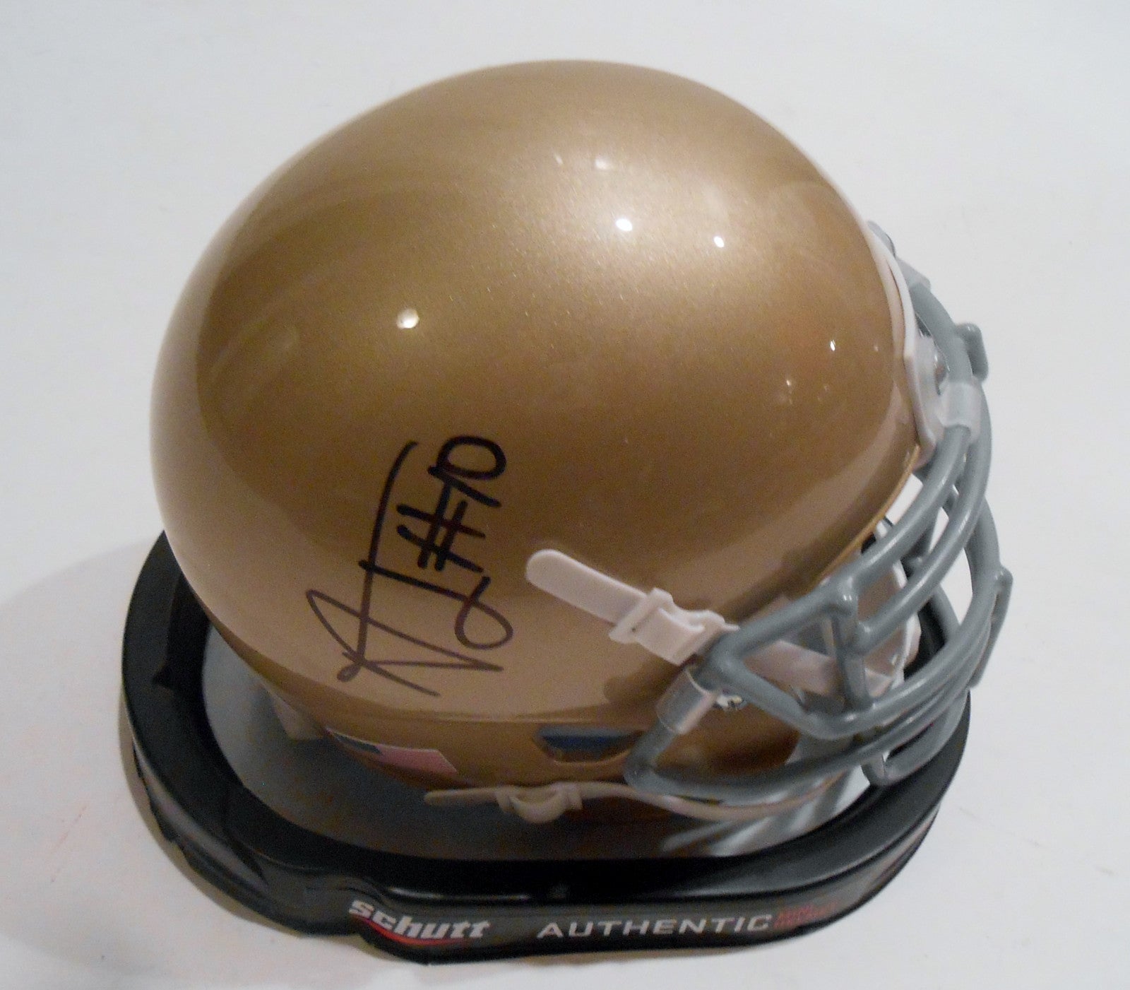 Alize Jones Signed Notre Dame Fighting Irish Mini Football Helmet w/COA C