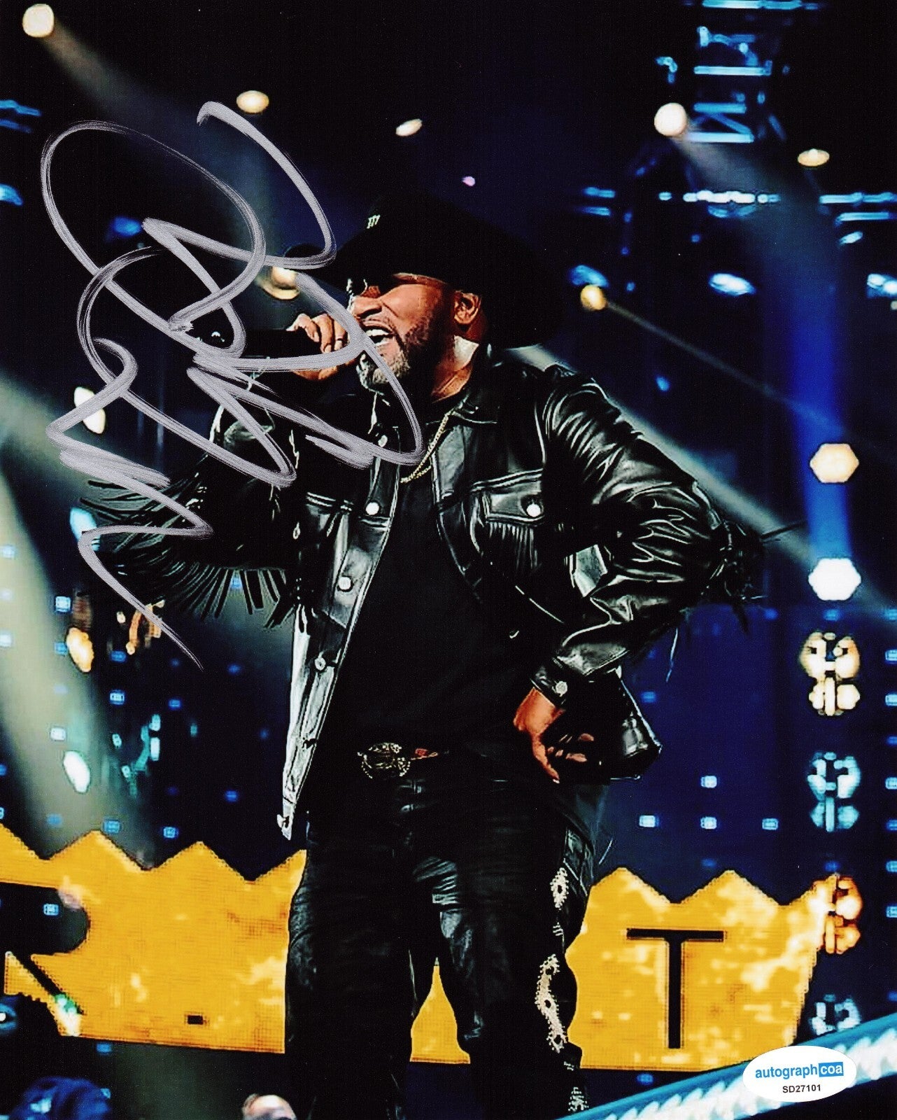 Bun B Signed 8x10 Photo Rapper Hip Hop UGK Trill OG w/ACOA SD27101