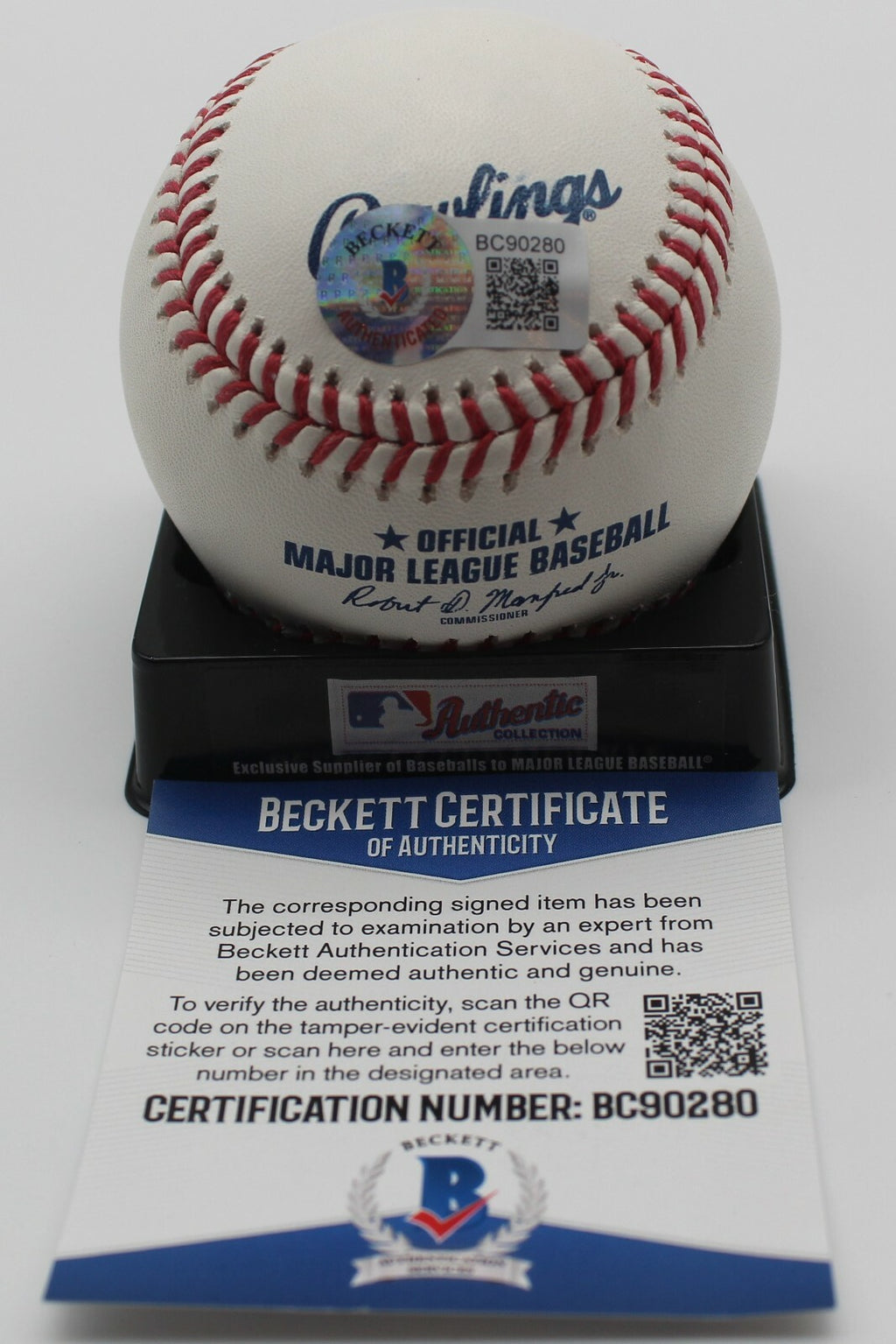 Reginald Preciado Signed Official MLB Baseball w/Beckett COA BC90280 Chicago Cub