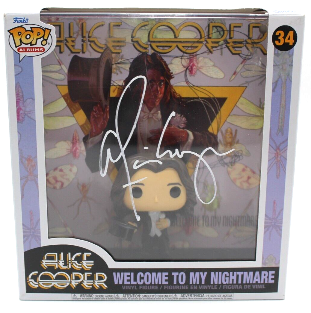 Alice Cooper Welcome To My Nightmare #34 Signed Funko Pop w/Beckett COA BR32497
