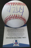 D.J. Wilson Chicago Cubs Signed Major League Baseball W/Beckett COA Y80674