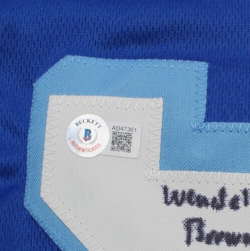 Eliel Swinton Varsity Blues Wendell Signed Custom Jersey W/Beckett COA AD47361