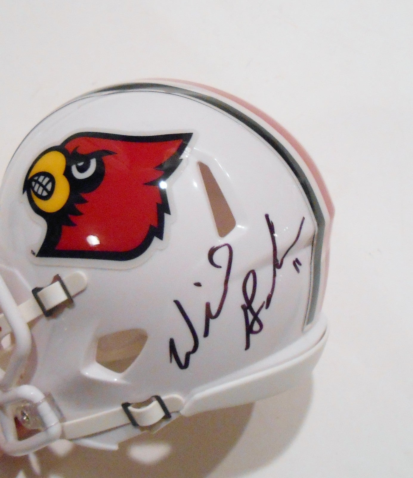 Will Gardner Signed Mini Helmet w/COA Louisville Cardinals Football