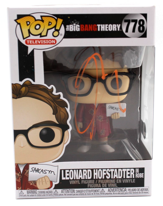 Johnny Galecki Signed Big Bang Theory Leonard Funko Pop 778 w/Beckett BT56272