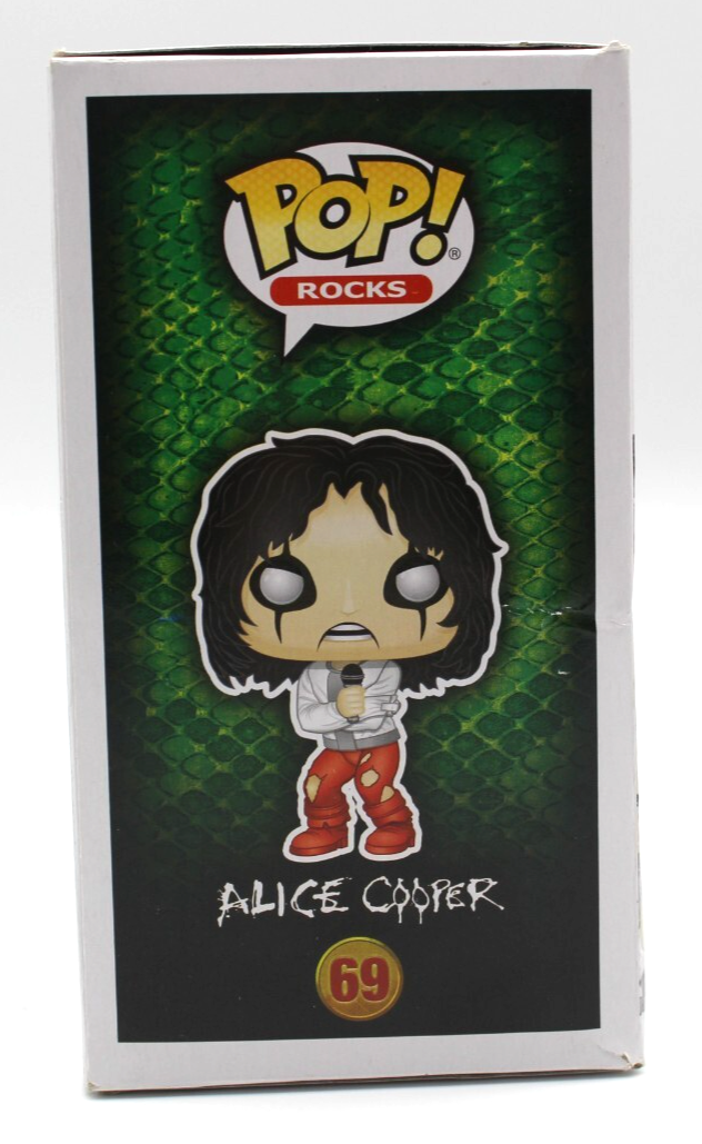 Alice Cooper Signed Hot Topic Pop Rocks Funko Pop 69 w/Beckett COA BR25864